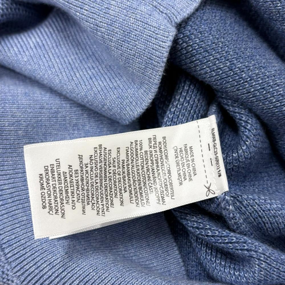 [M] Polo Ralph Lauren Sky Blue Cotton Knit Sweater 7