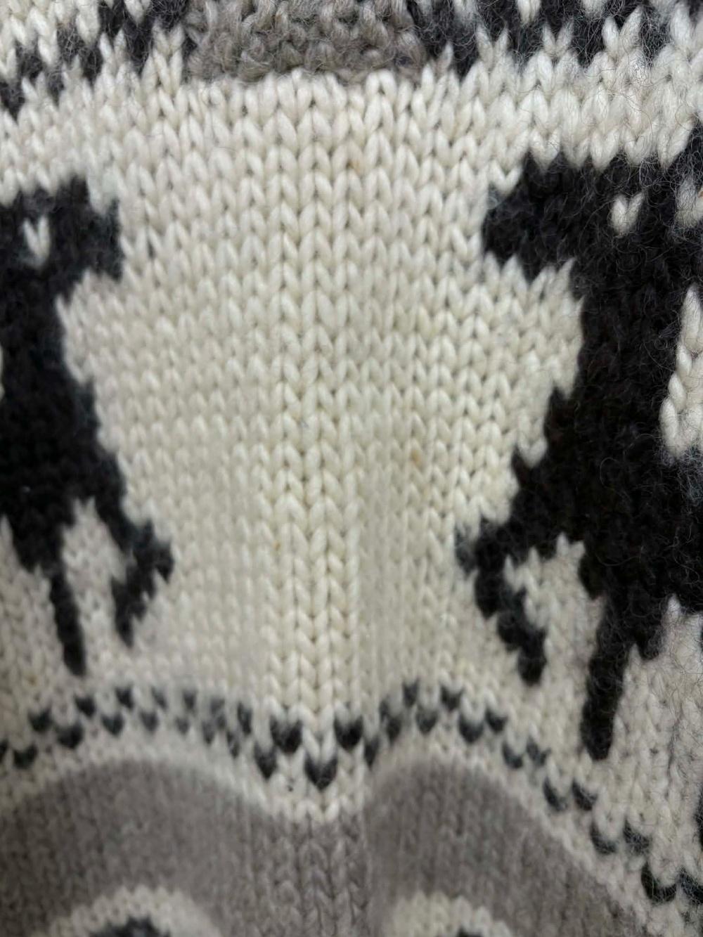 [L] Vintage Cowichan Heavy Wool Knit 5