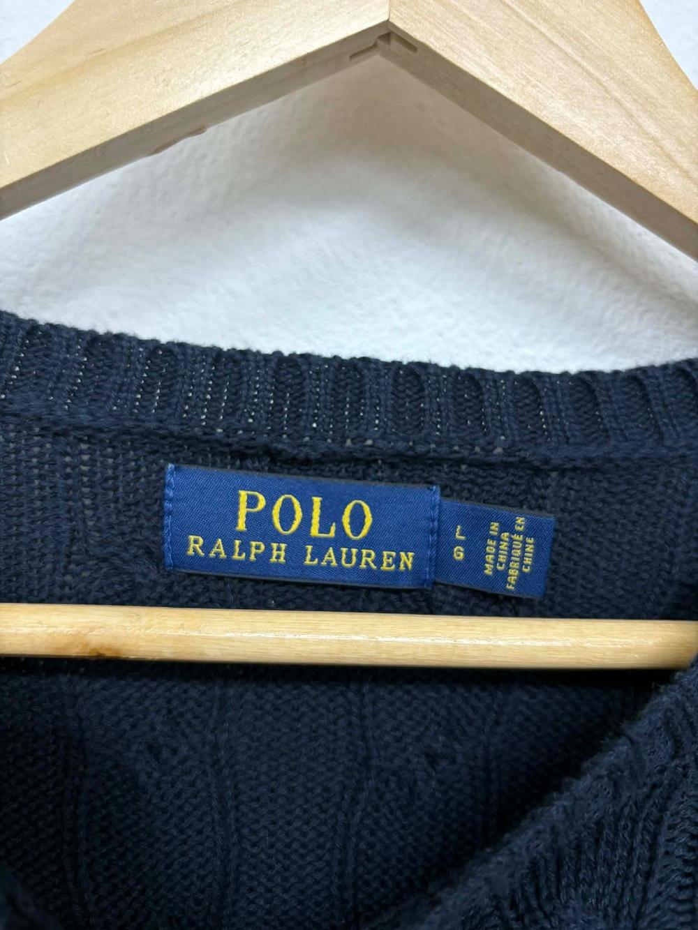 [L] Polo Ralph Lauren cotton cable knit sweater 3