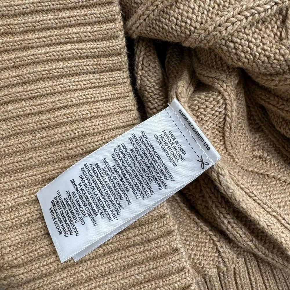 [XXL] Polo Ralph Lauren Beige Cable Cotton Knit 5