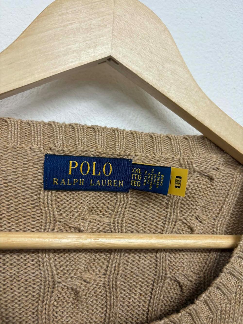[XXL] Polo Ralph Lauren Beige Cable Cotton Knit 4