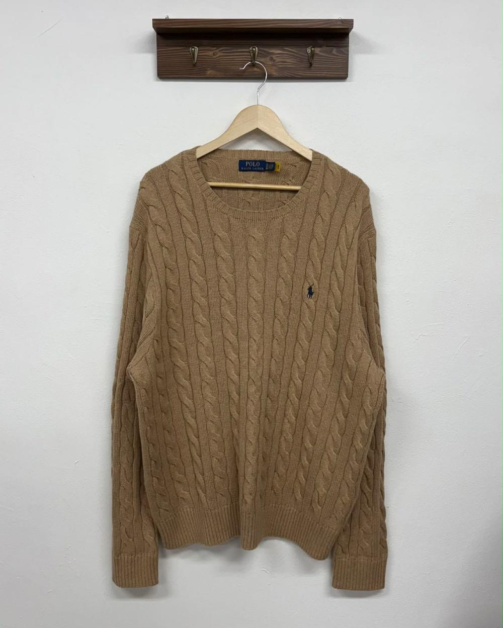 [XXL] Polo Ralph Lauren Beige Cable Cotton Knit 2
