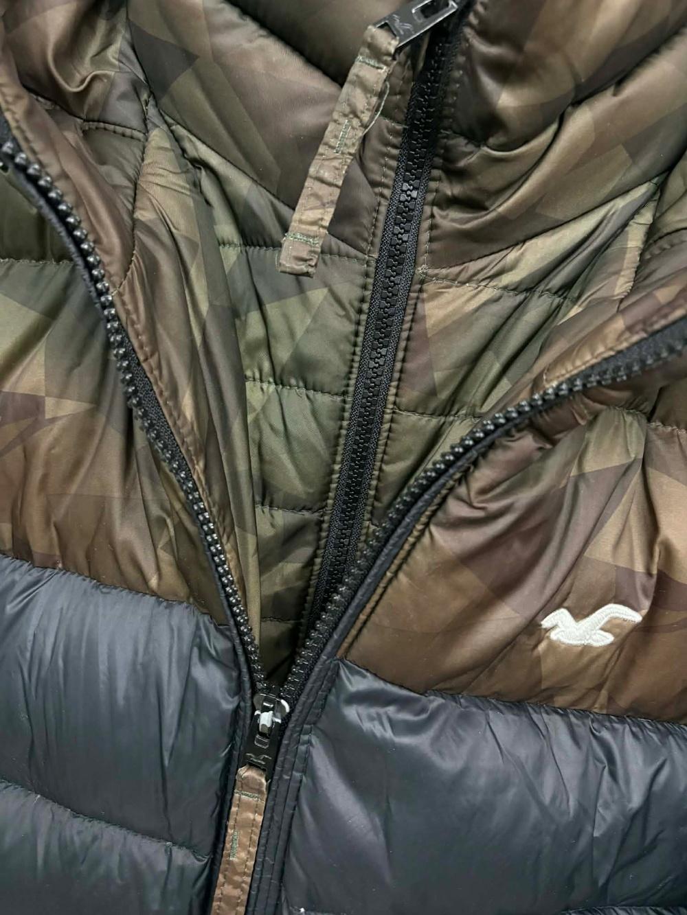 [M] Hollister Camouflage Block Down Hooded Jacket 6