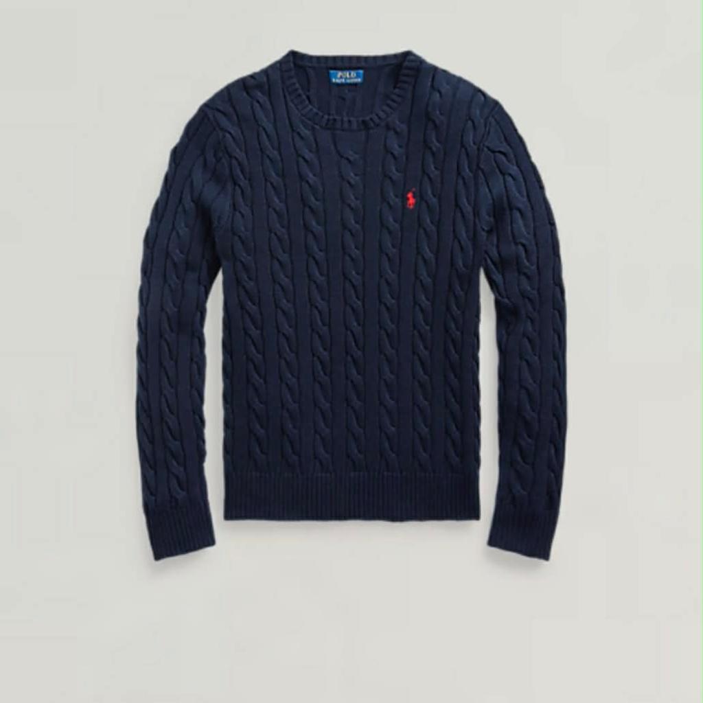 [M] Polo Ralph Lauren cotton cable knit sweater 2