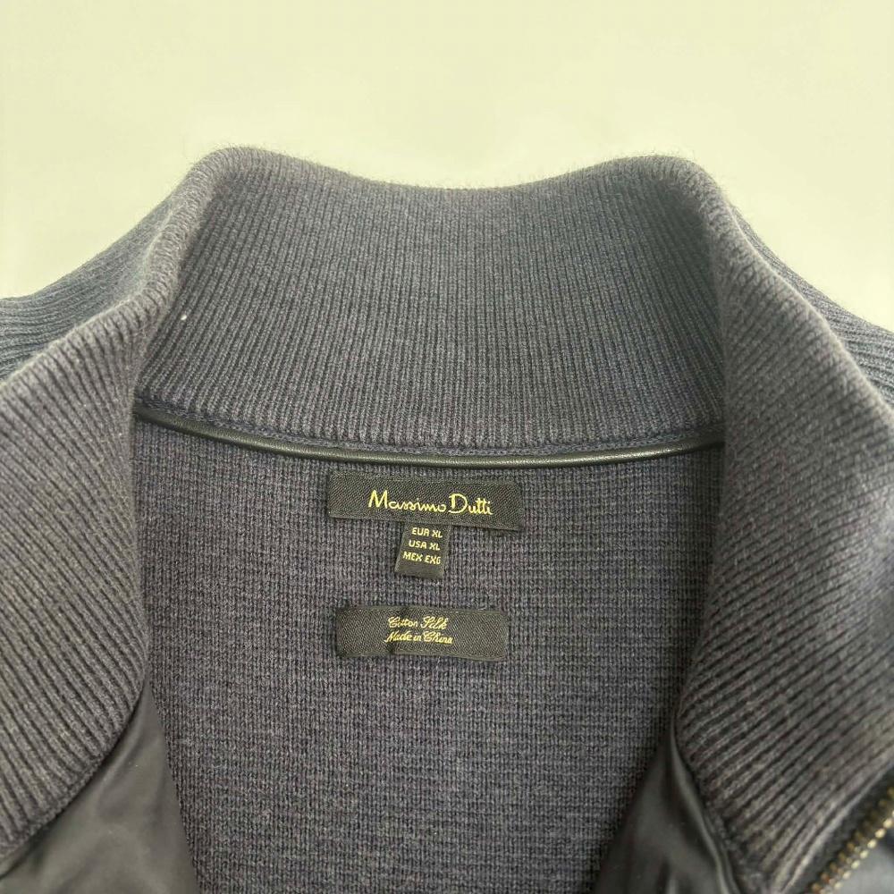 [XL] MassimoDutti Navy Lightweight Knit Padding 3