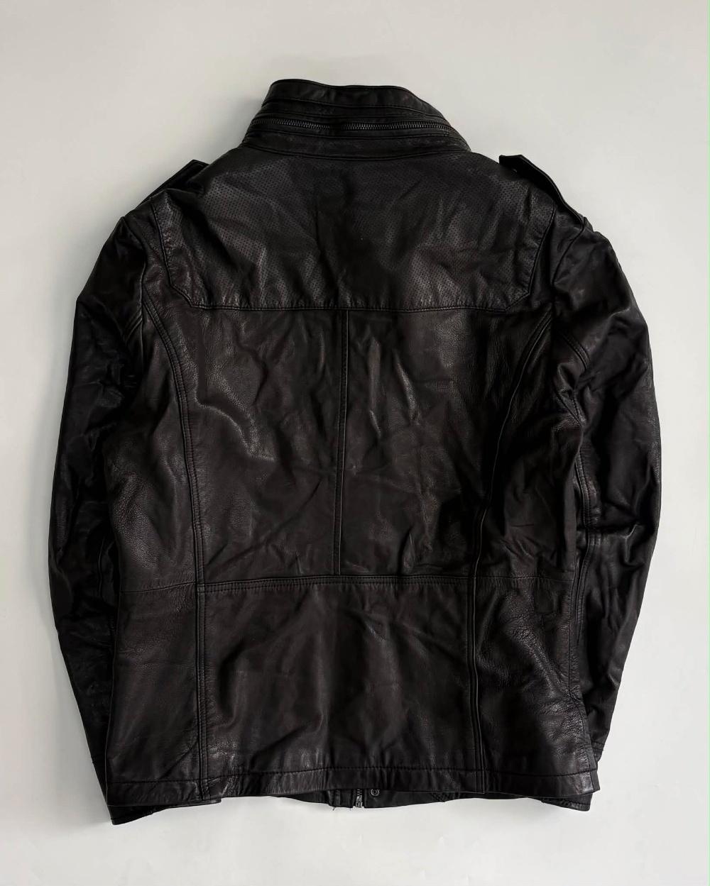 [105] Vintage Adhoc Sheepskin High Neck Jacket 5