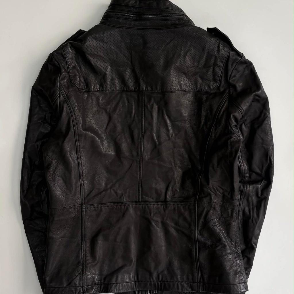 [105] Vintage Adhoc Sheepskin High Neck Jacket 3