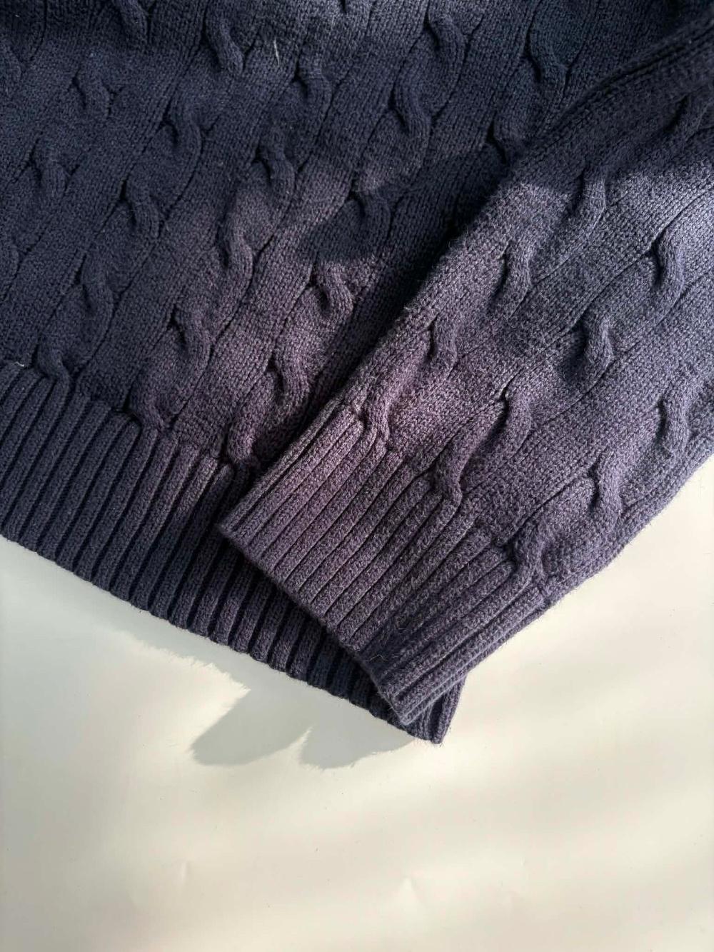 [XL] Polo Ralph Lauren Navy Cable Knit Sweater 5