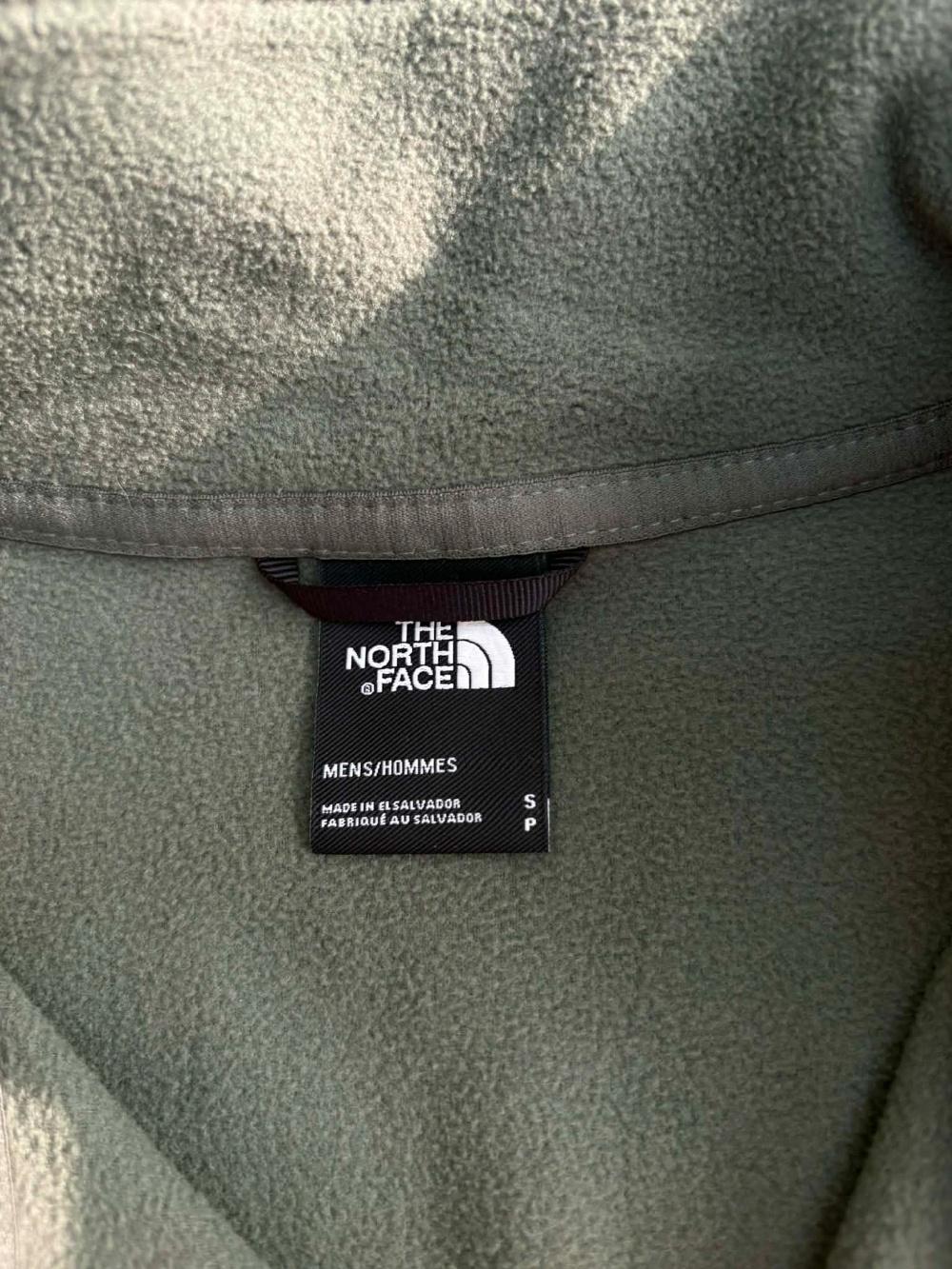 [S] The North Face Khaki Fleece Half Zip-Up 4