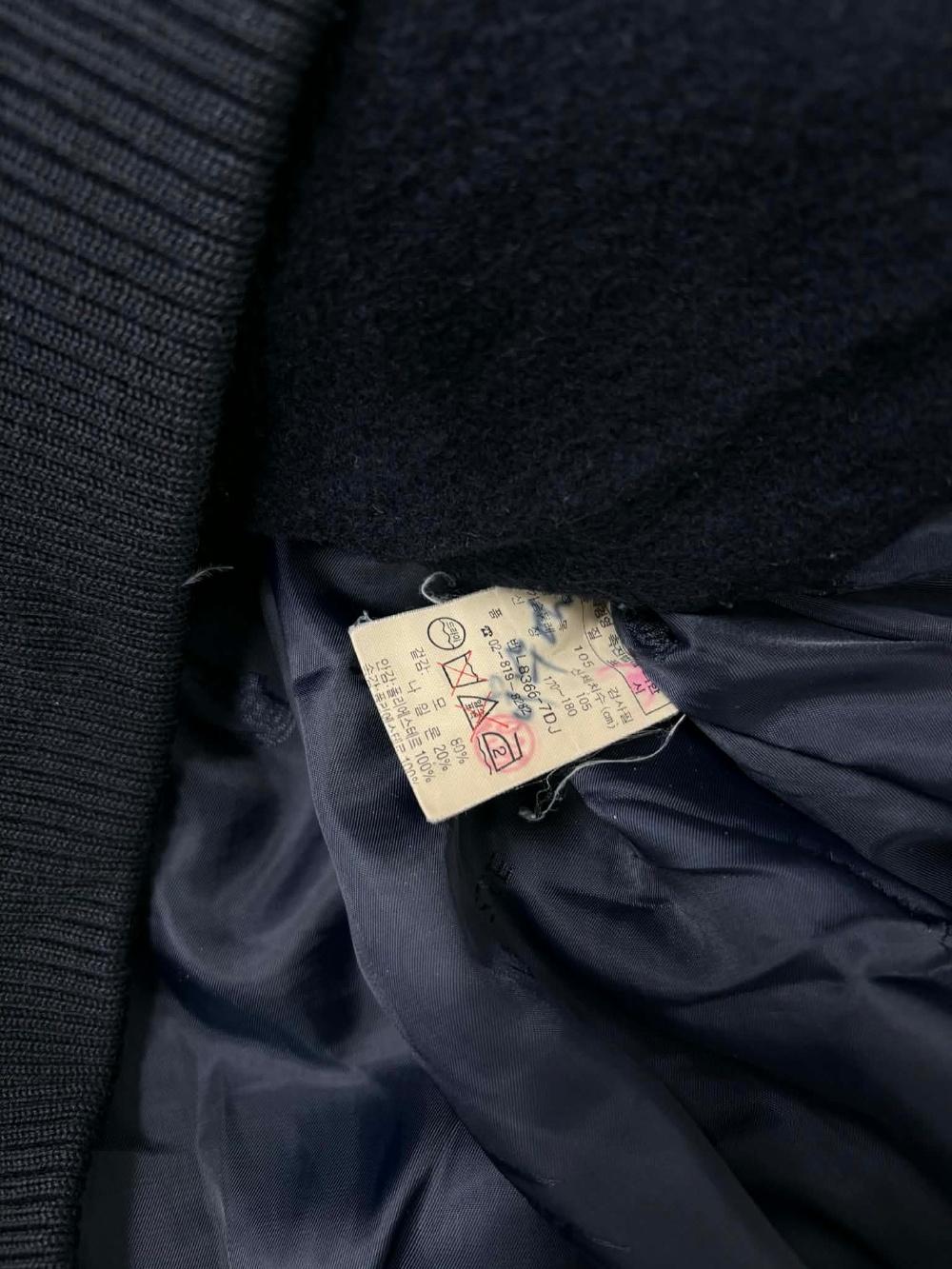 [105] Lacoste 90s Navy Wool Blouson Jacket 5
