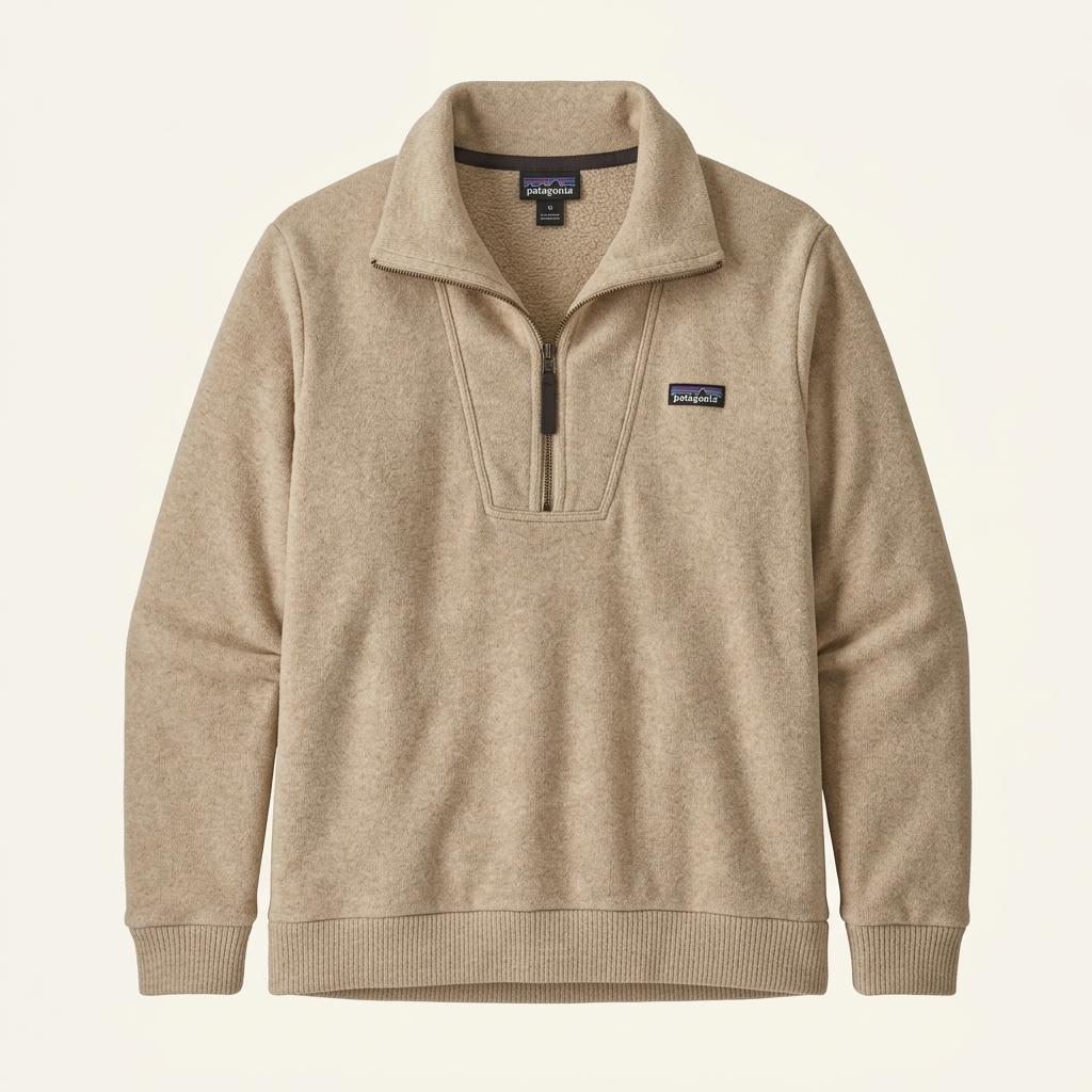 [M] Patagonia Wool Fleece Pullover Half Zip-Up 1