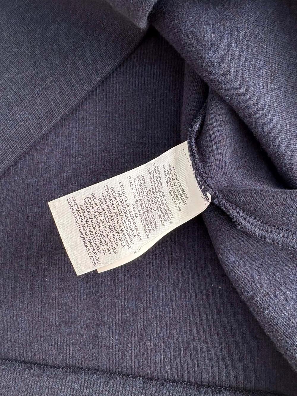 [L] Polo Ralph Lauren Navy Half Zip-Up Cotton Knit 6