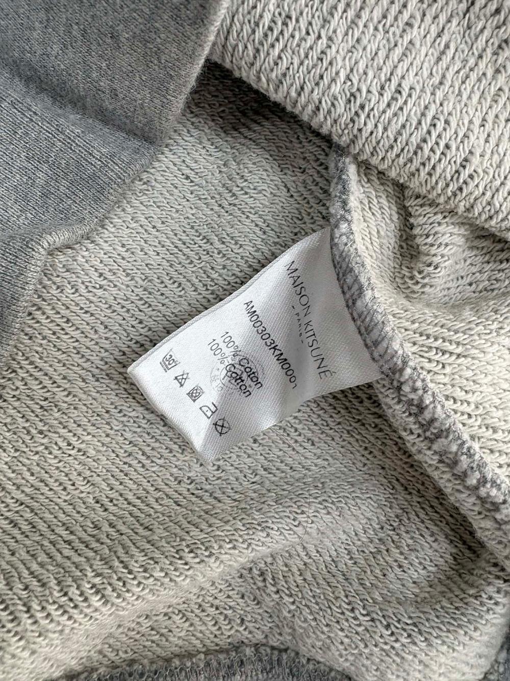 [L] Maison Kitsune Gray Foxhead Sweatshirt 4