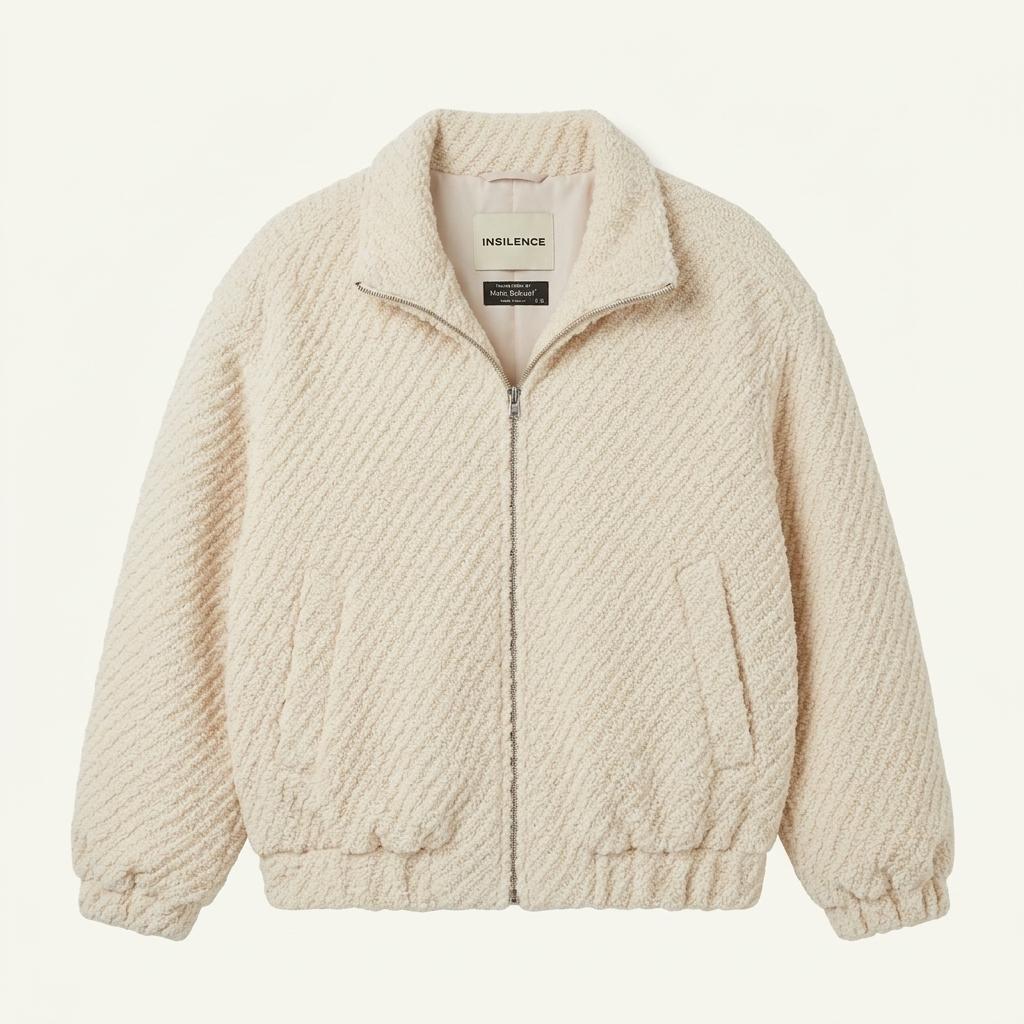 [OS] Insilence Wool Twist Jacquard High Neck 1