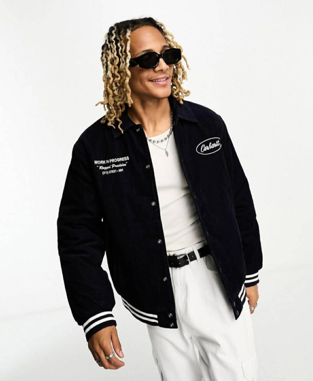 [M] Carhartt wip Letterman Rugged Varsity Jacket 3