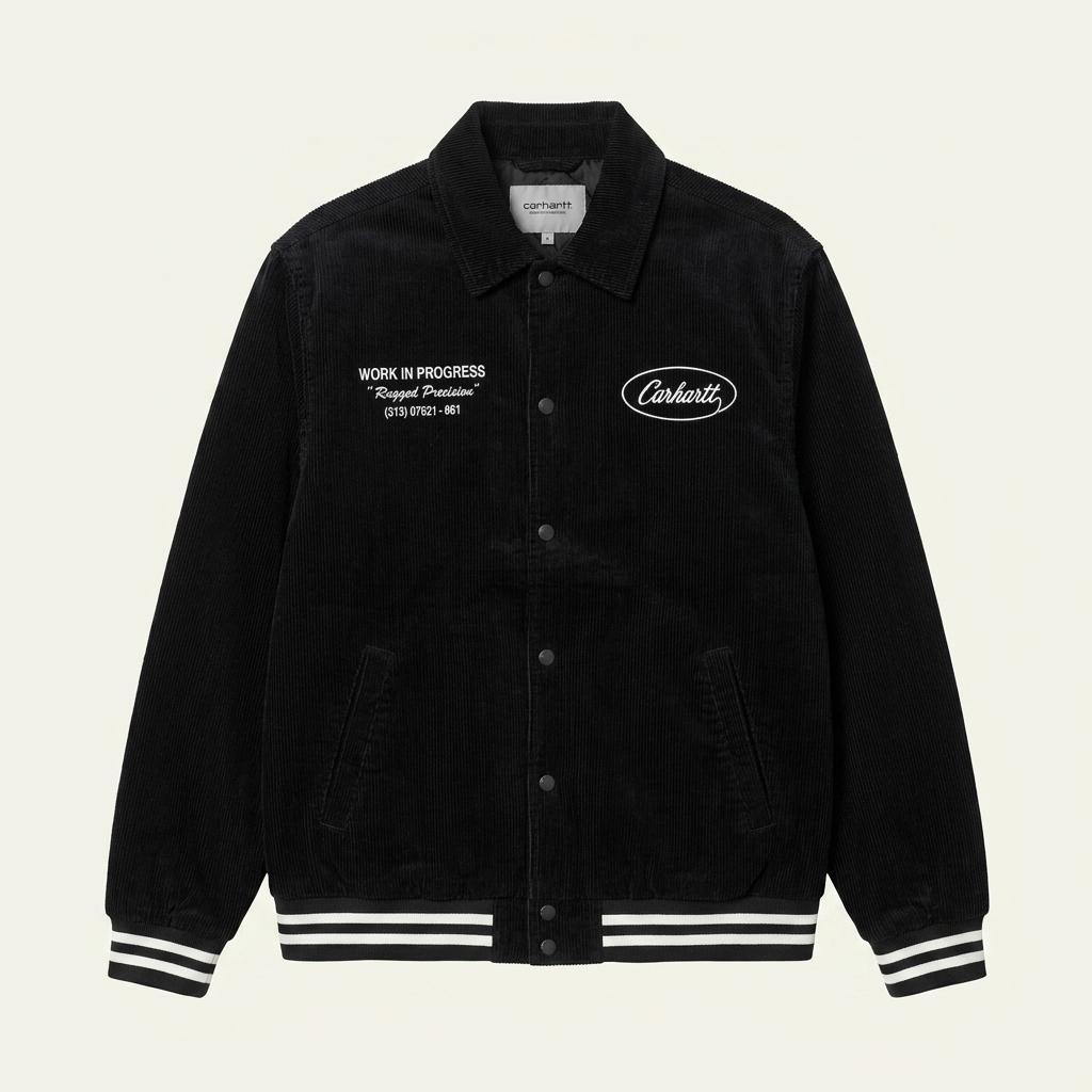 [M] Carhartt wip Letterman Rugged Varsity Jacket 1