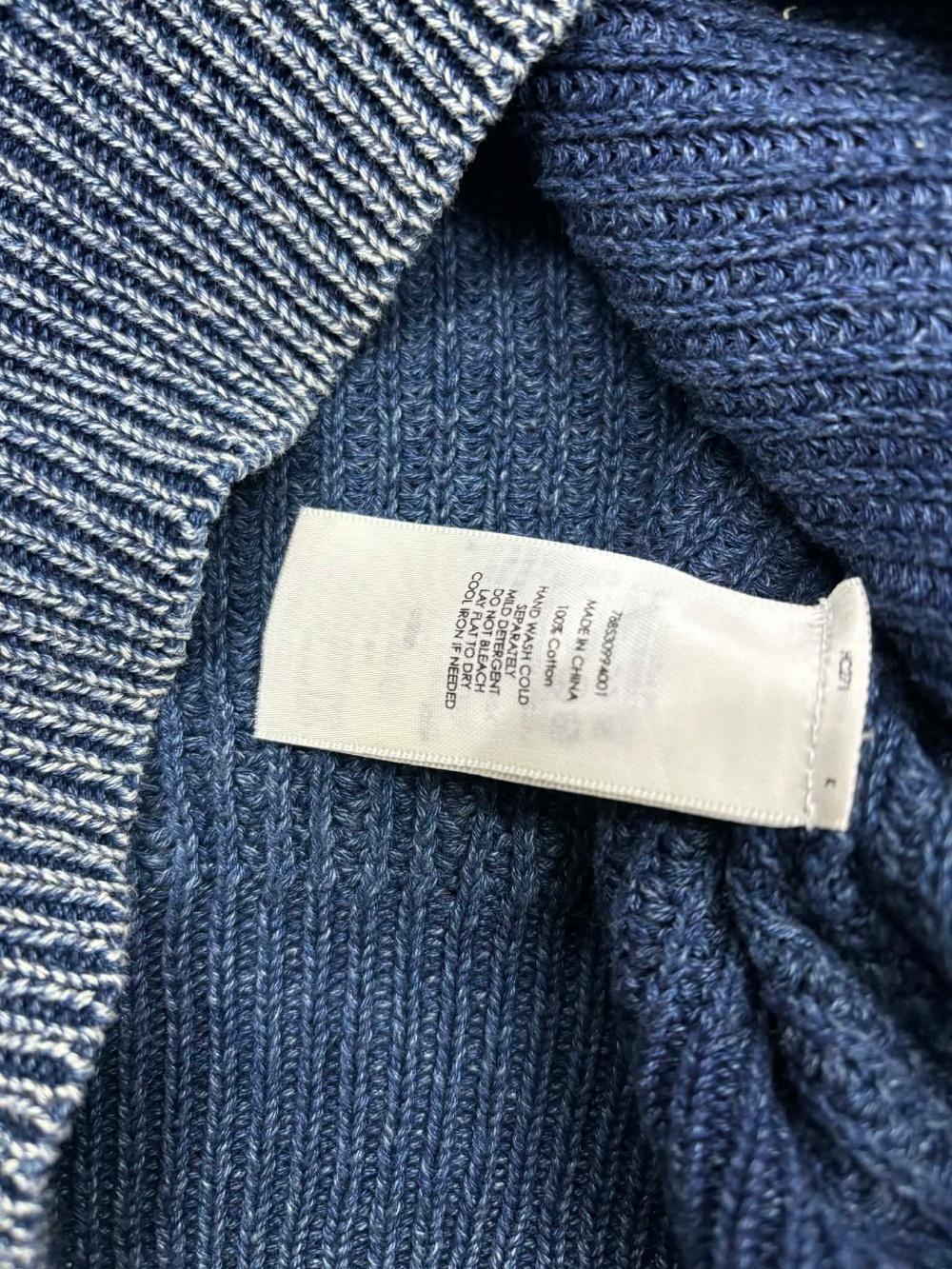 [M] Polo Denim & Supply Washed Blue Knit Cardigan 5