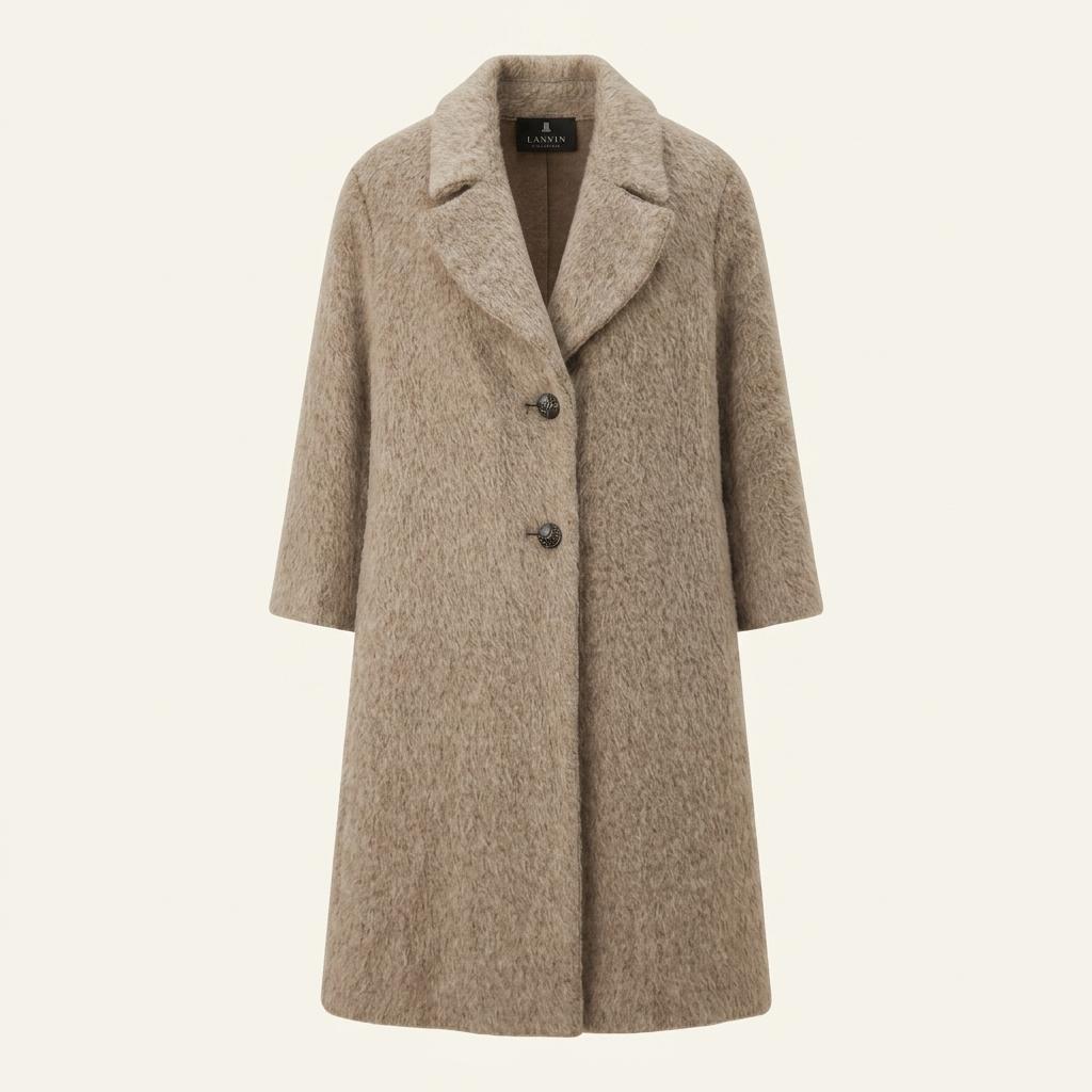 [82] Lanvin Collection Wool Knit Coat 1