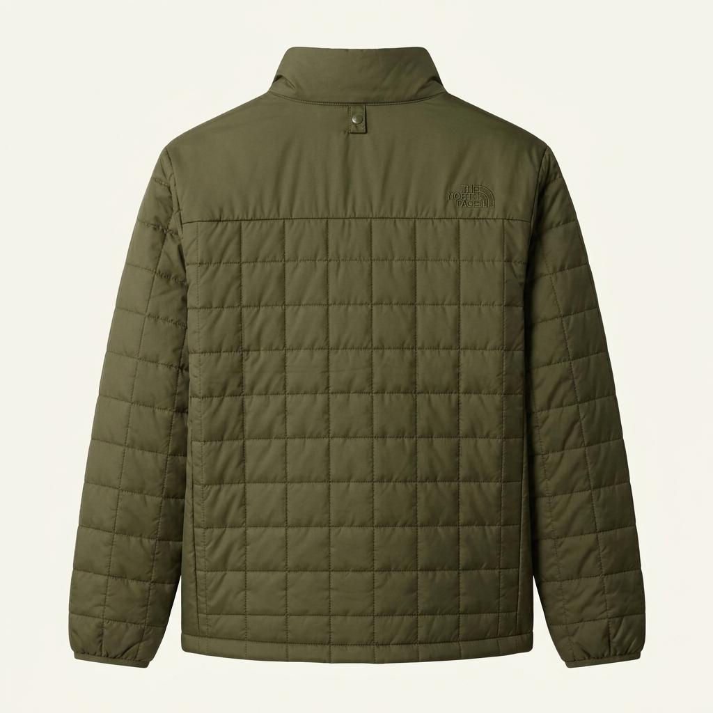 [L] The North Face Khaki Quilted Lightweight 1