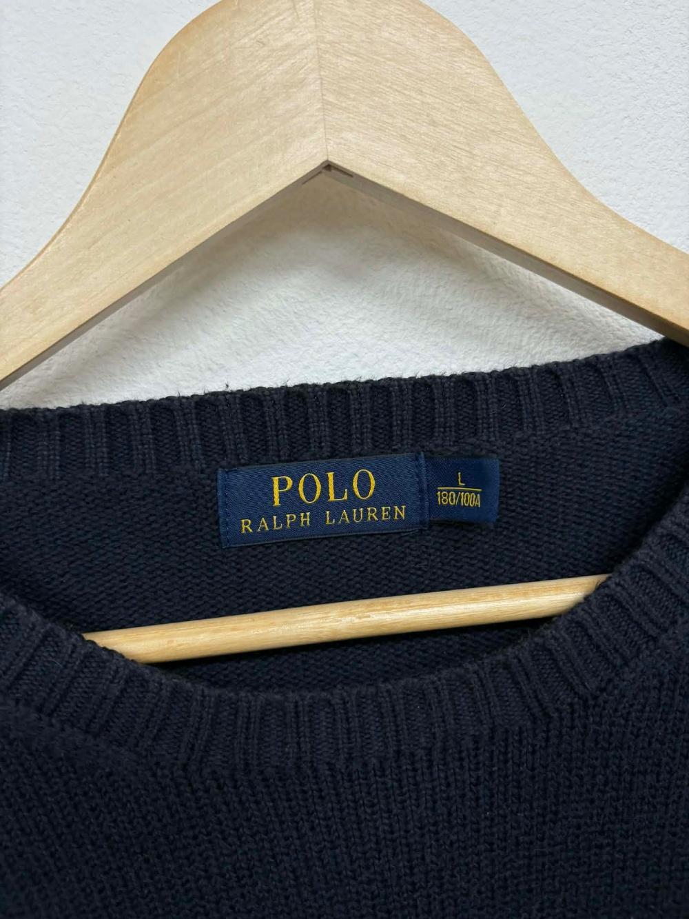 [L] Polo Ralph Lauren Navy New Crewneck Knit 3