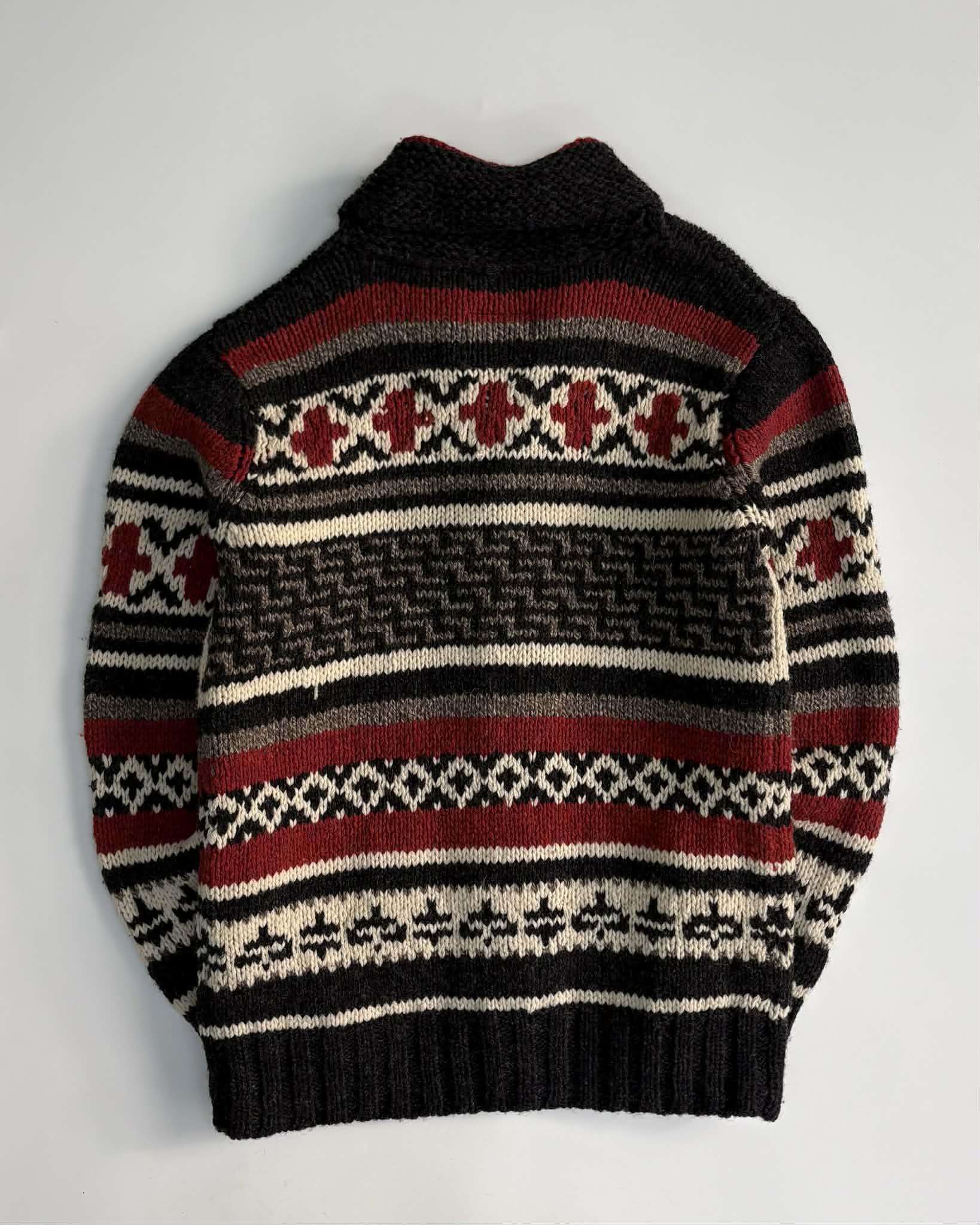 [M] Beams Heart Nordic wool Knit Sweater Cardigan 3