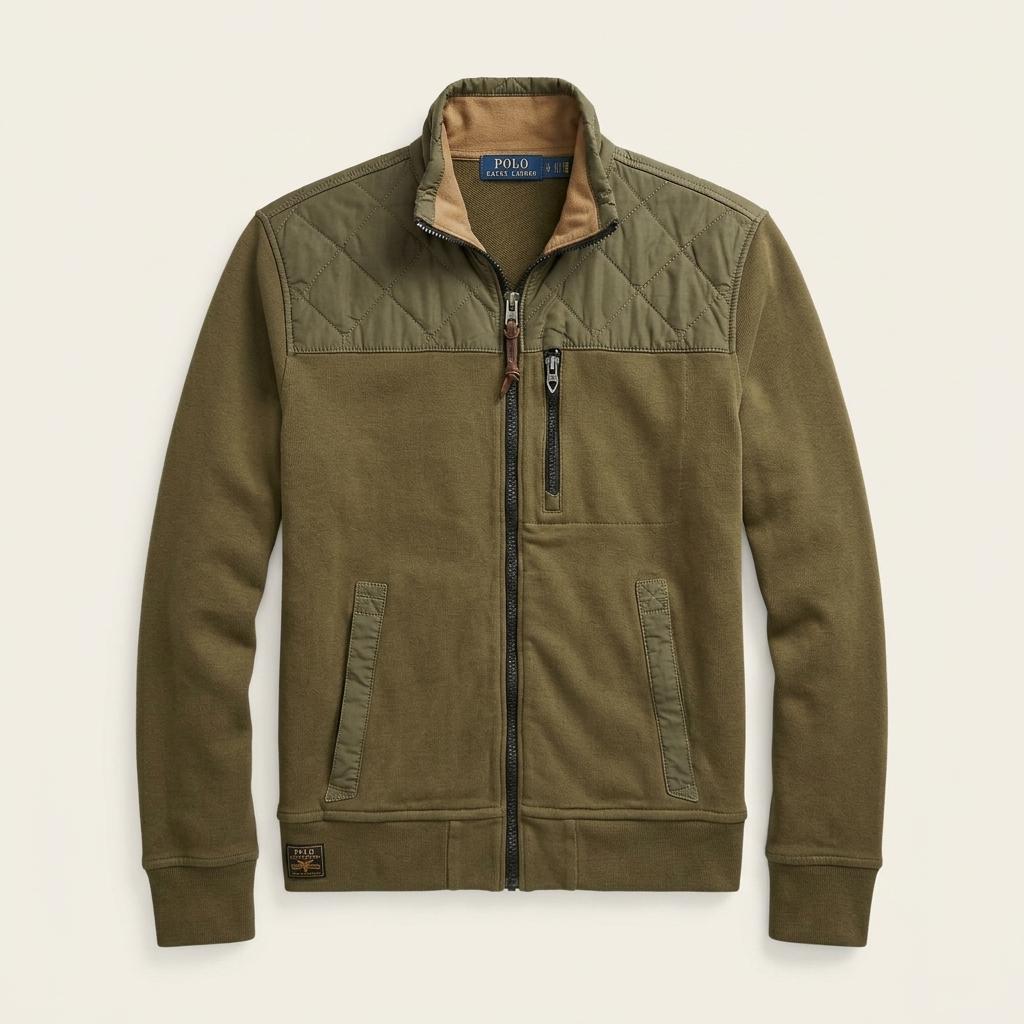 Polo Ralph Lauren Khaki Quilted Jersey 1