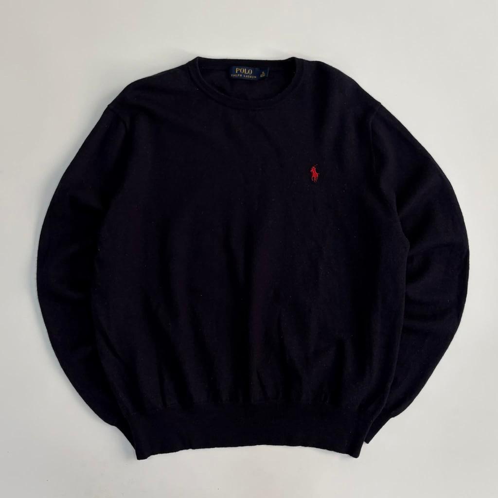 [XL] Polo Ralph Lauren Navy Wool Crewneck Knit 2