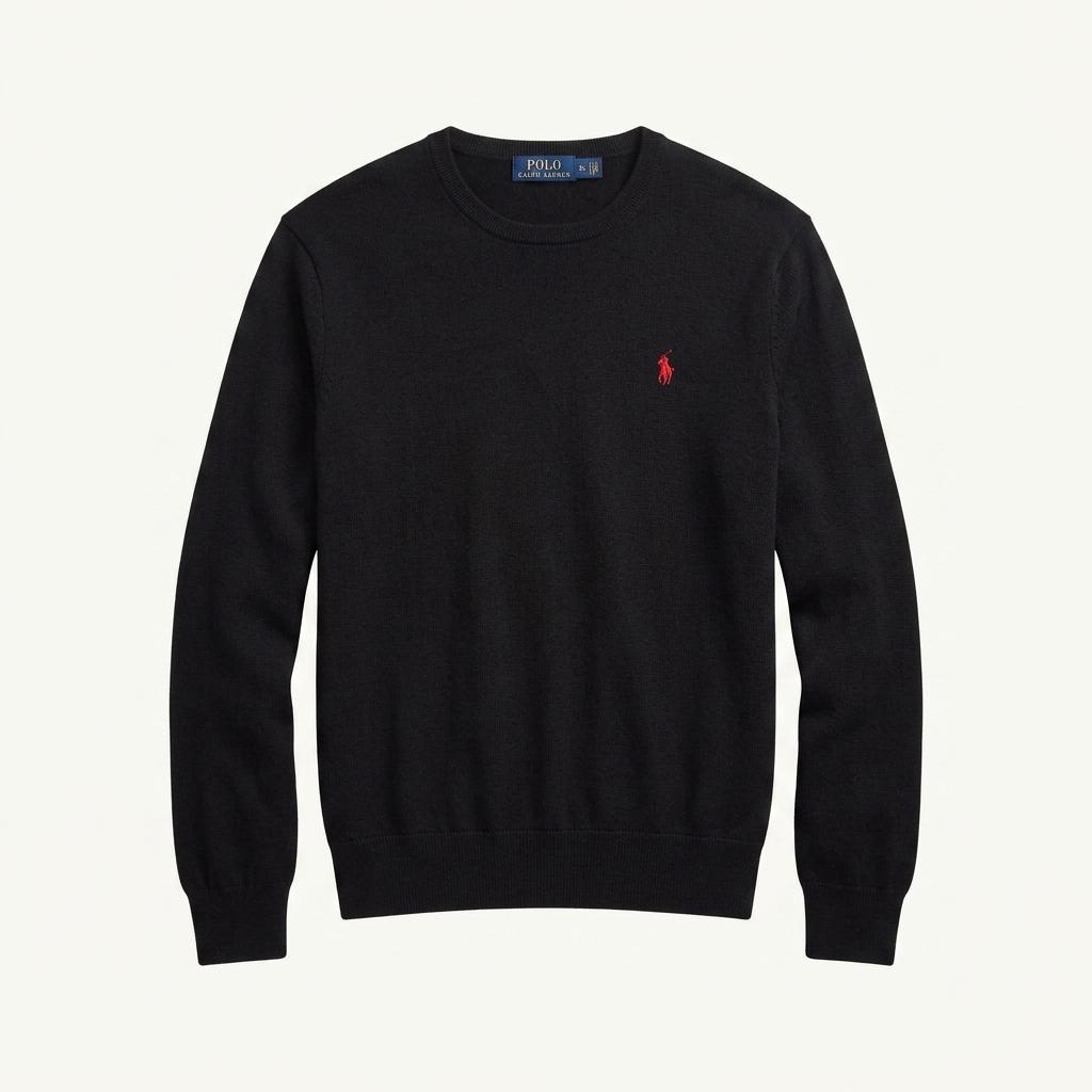 [XL] Polo Ralph Lauren Navy Wool Crewneck Knit 1
