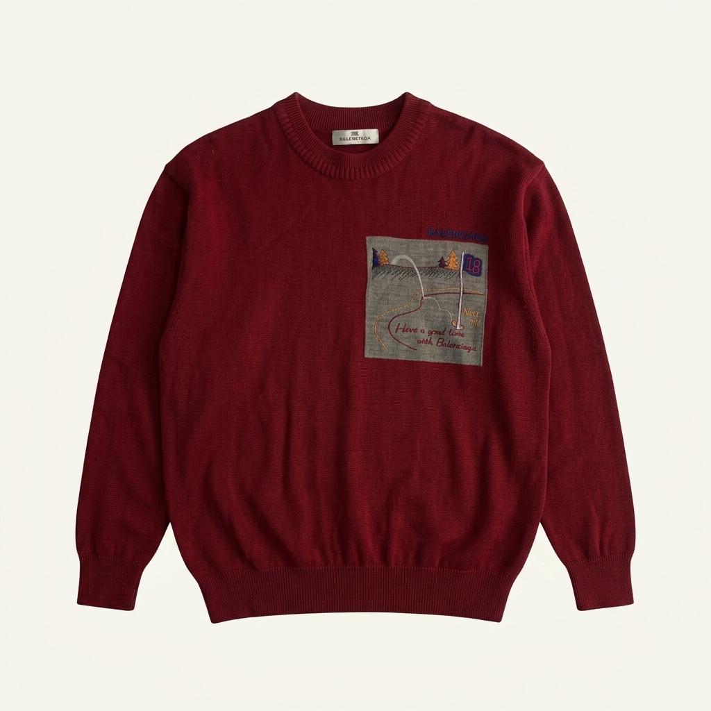 Balenciaga Hole-in-One Square Crewneck Knit 1