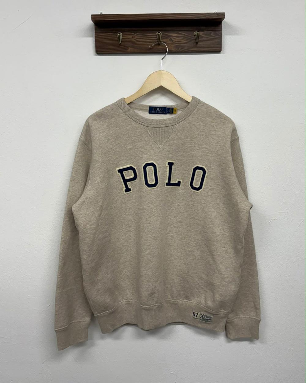 Polo Ralph Lauren Arch Logo New Beige Sweatshirt 3