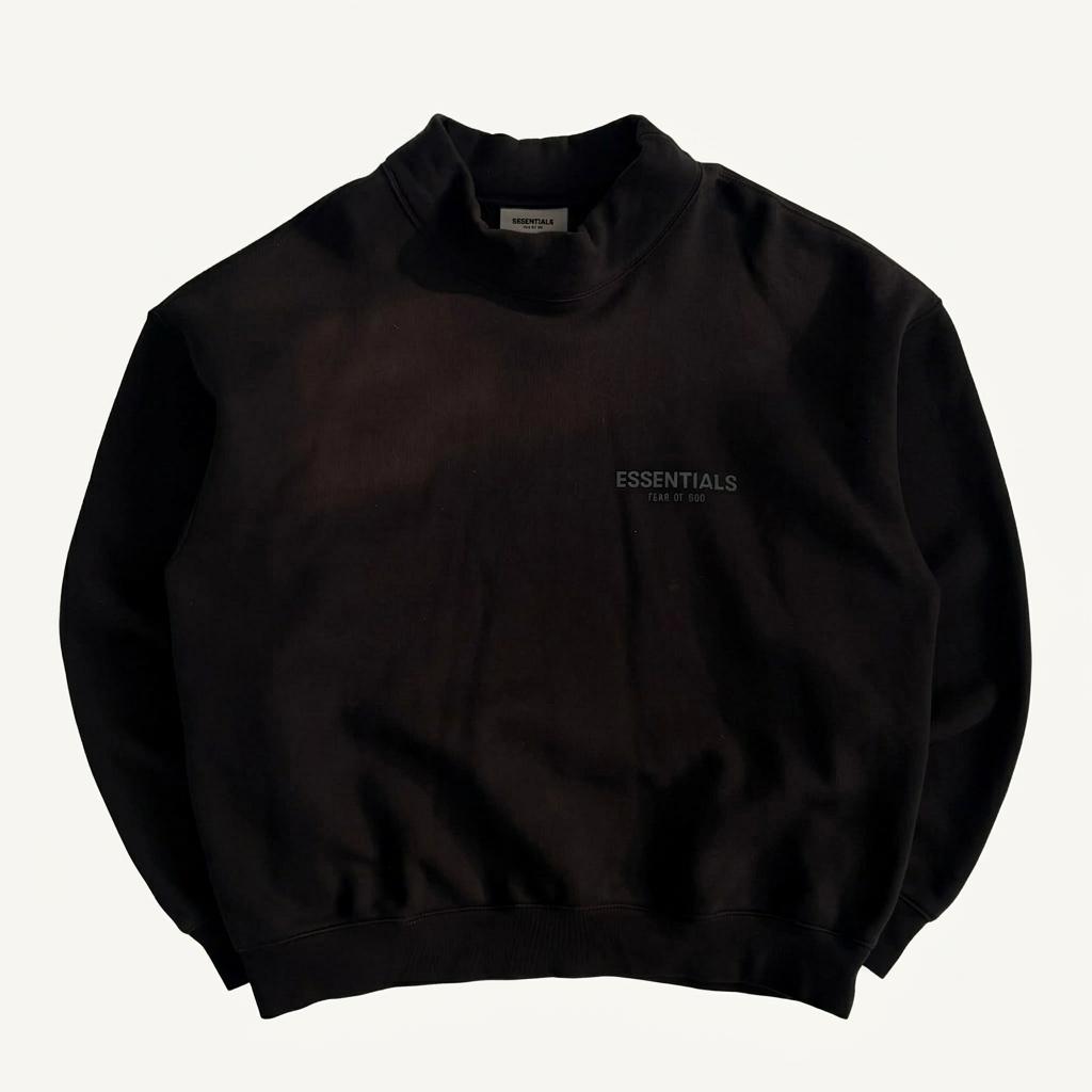 21SS Fear of God Essential Logo Overfit Mock Neck 1