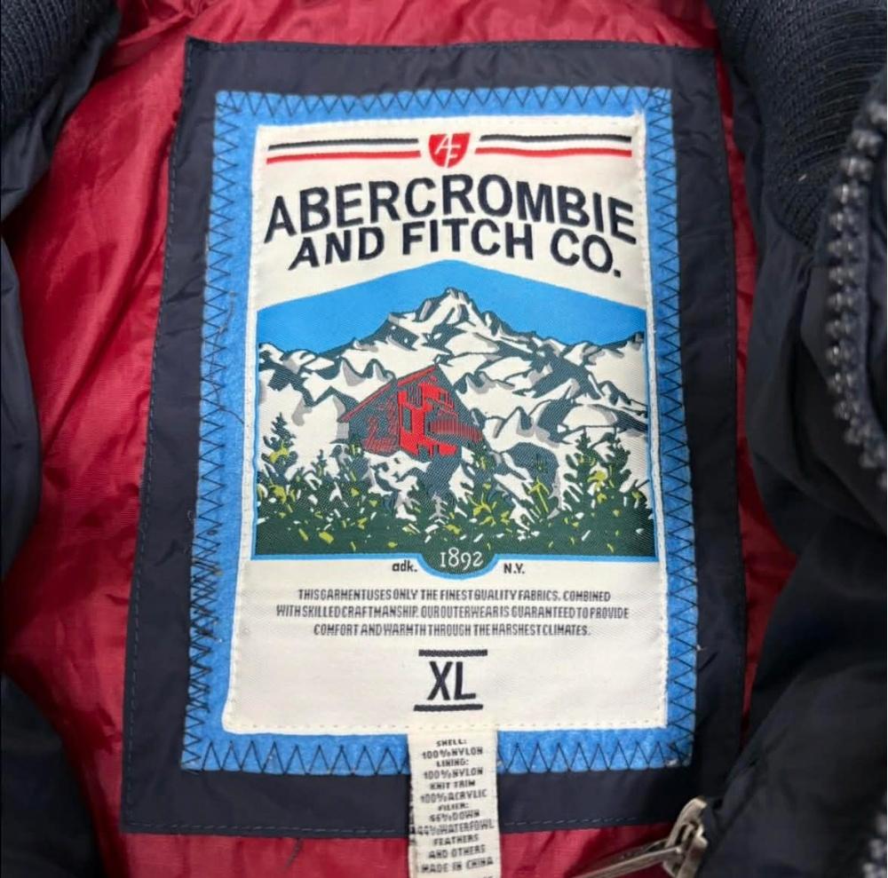 Abercrombie USA Flag Down Jacket 6
