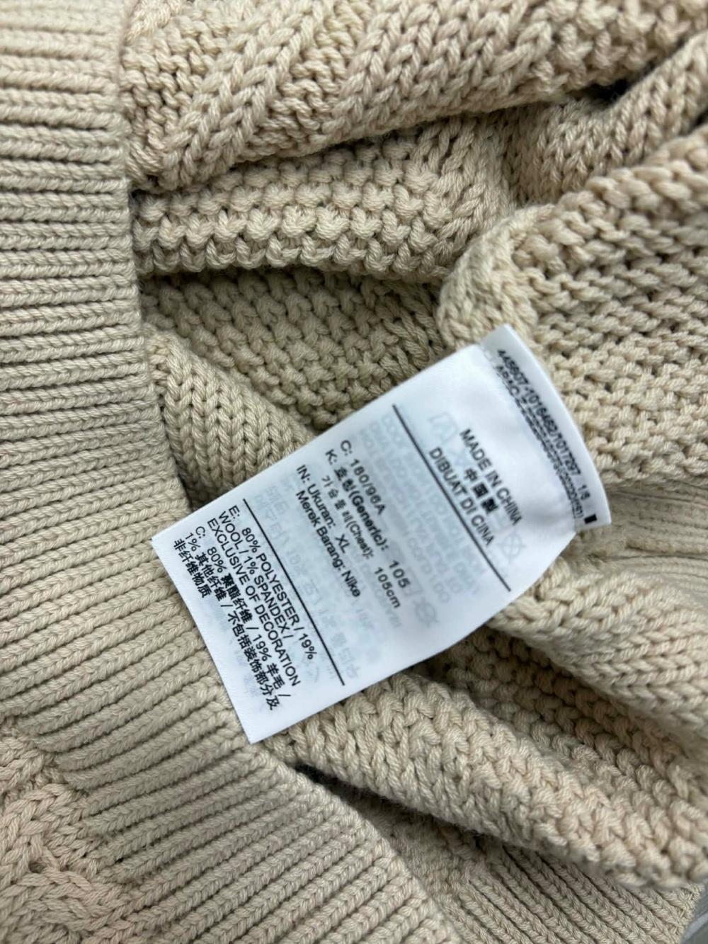 [XL] Nike Big Swoosh Cable Crewneck Knit Sweater 4