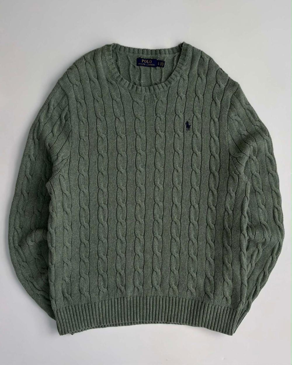 [L] Polo Ralph Lauren cotton cable knit sweater 3