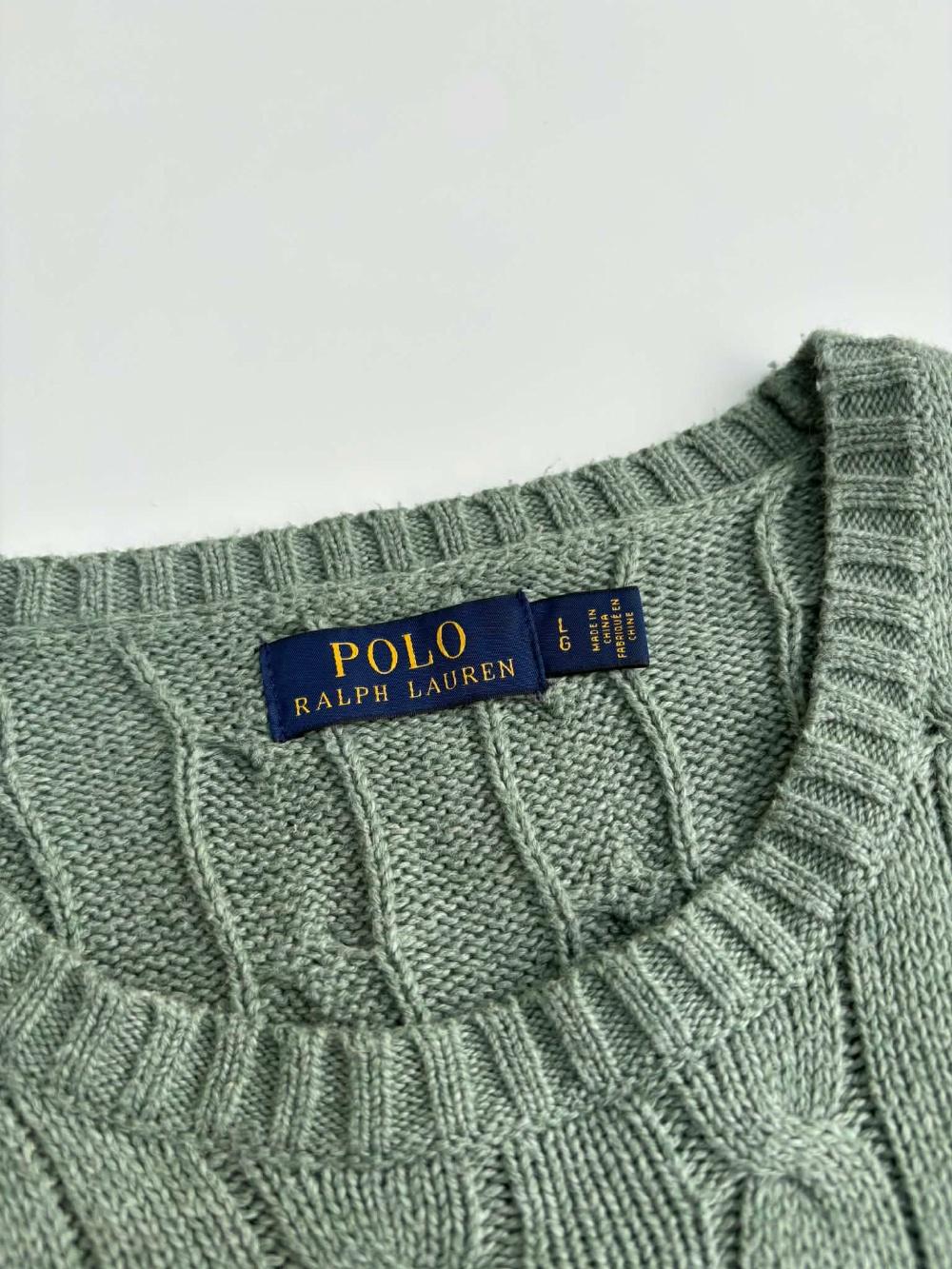 [L] Polo Ralph Lauren cotton cable knit sweater 5