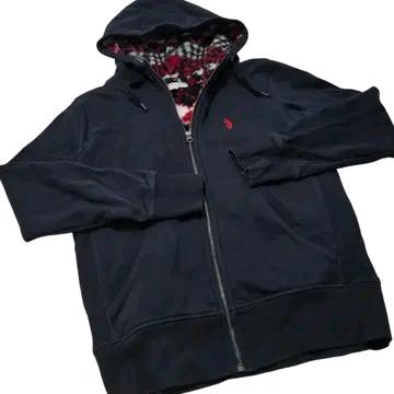 US POLO 양털 후드 집업 4