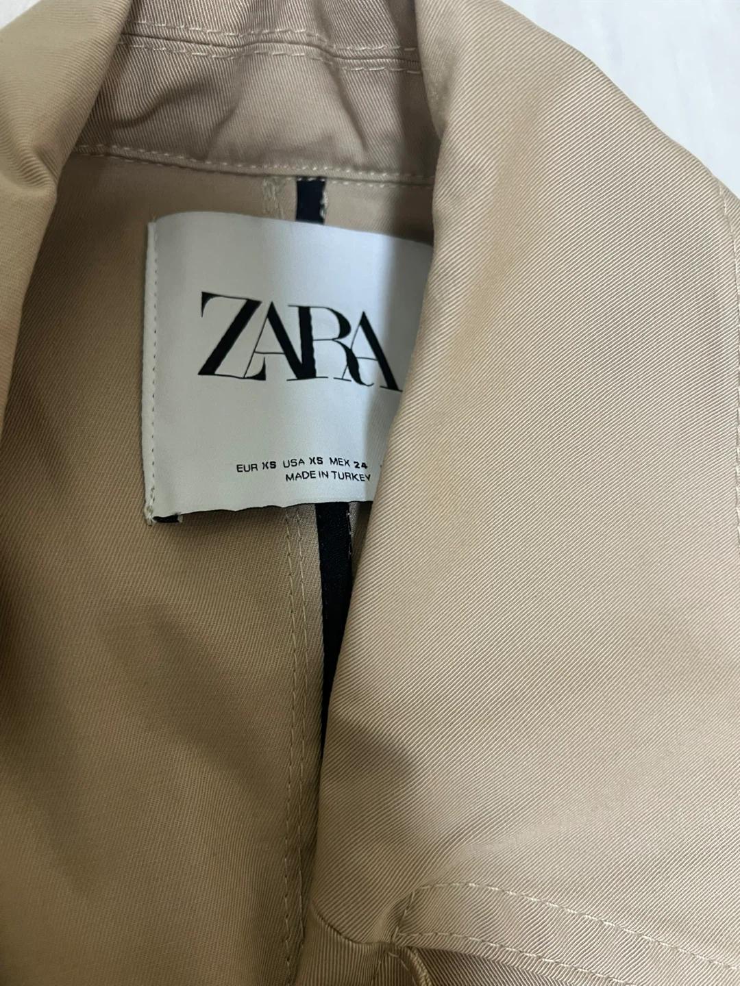 ZARA 베이지 트렌치코트 XS 4