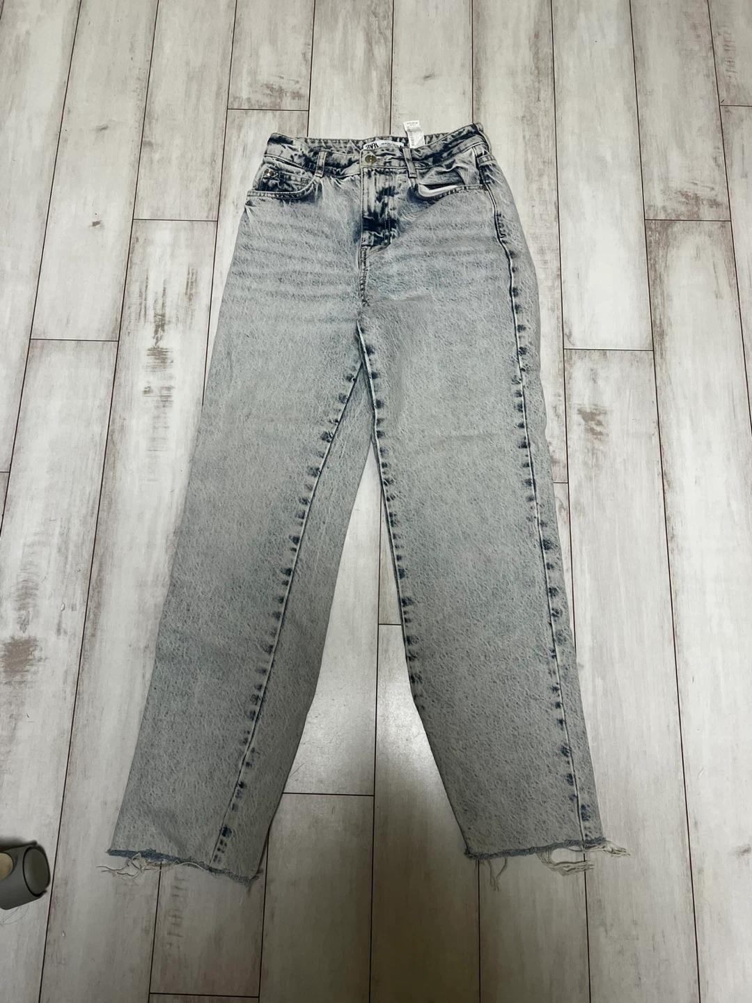 ZARA 워싱 와이드 데님 팬츠 24 3