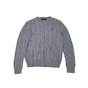 Polo Ralph Lauren 폴로 랄프로렌 그레이 코튼 꽈배기 니트 2