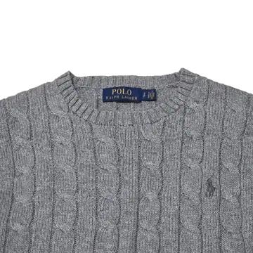 Polo Ralph Lauren 폴로 랄프로렌 그레이 코튼 꽈배기 니트 3