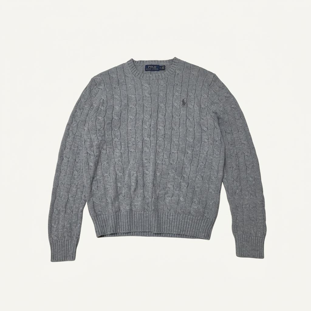 Polo Ralph Lauren 폴로 랄프로렌 그레이 코튼 꽈배기 니트 1