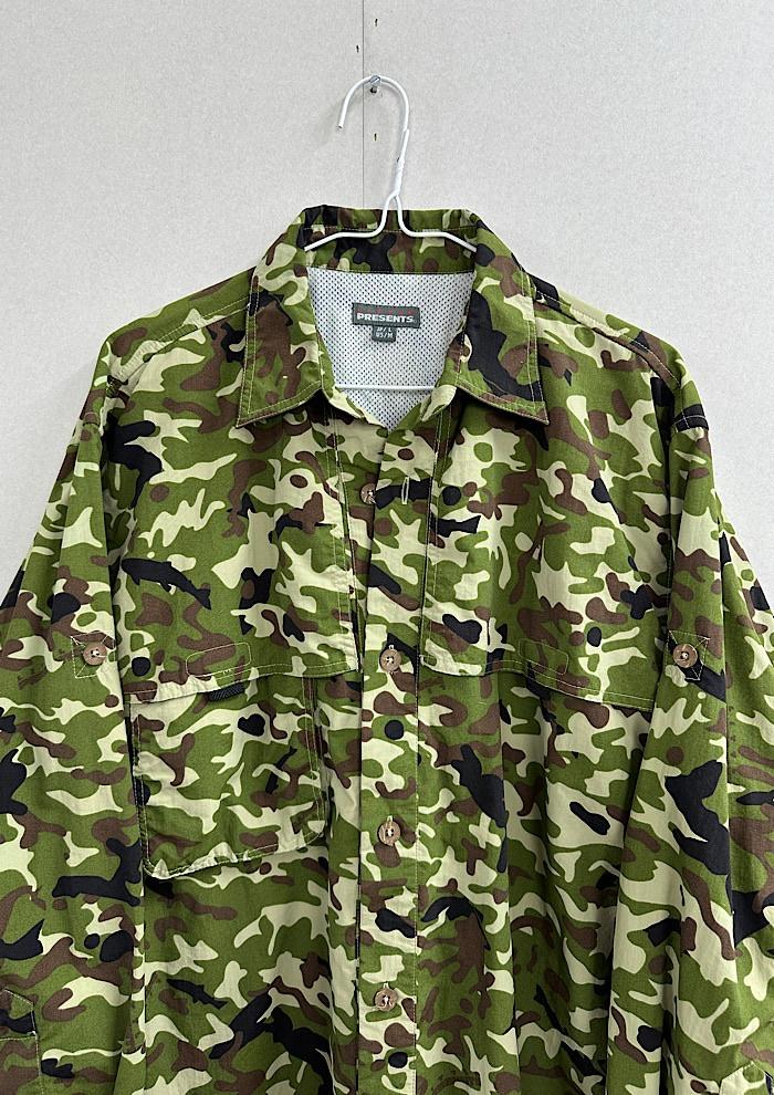 vintage camo shirt (L) 5