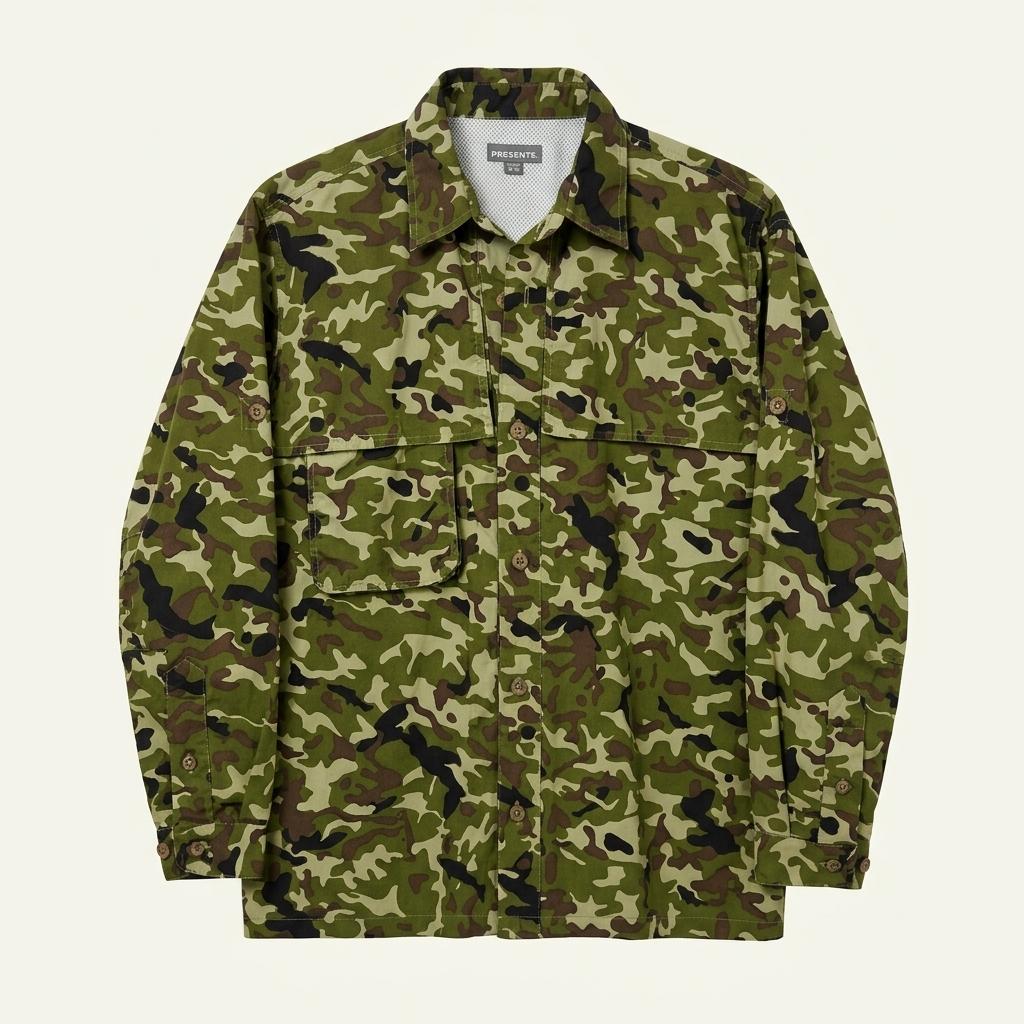 vintage camo shirt (L) 1