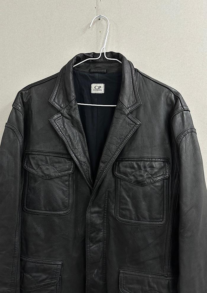 c.p company leather jacket (L) 5