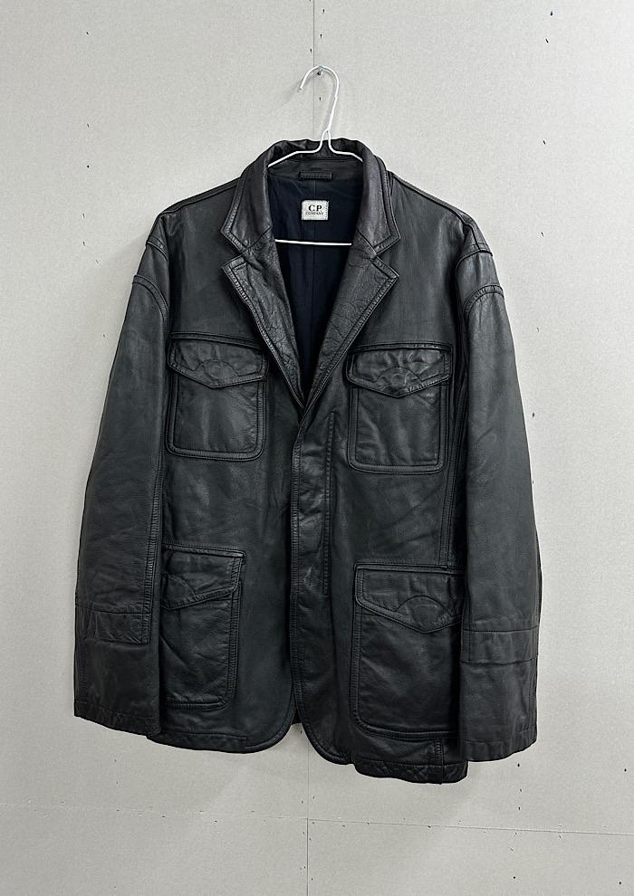 c.p company leather jacket (L) 2