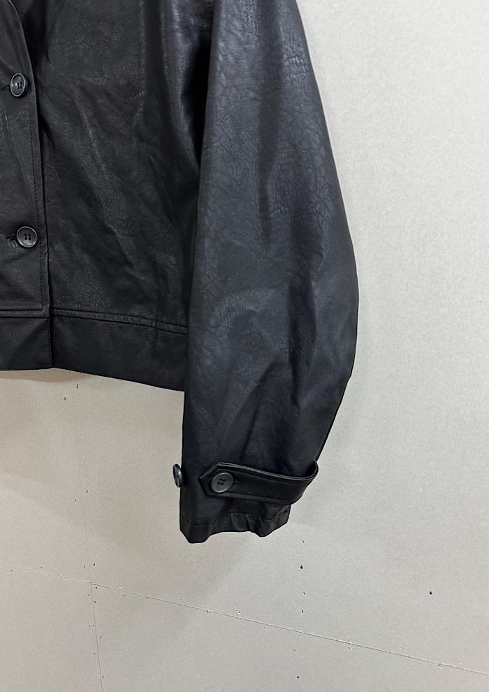 vegan leather jacket (L) 5