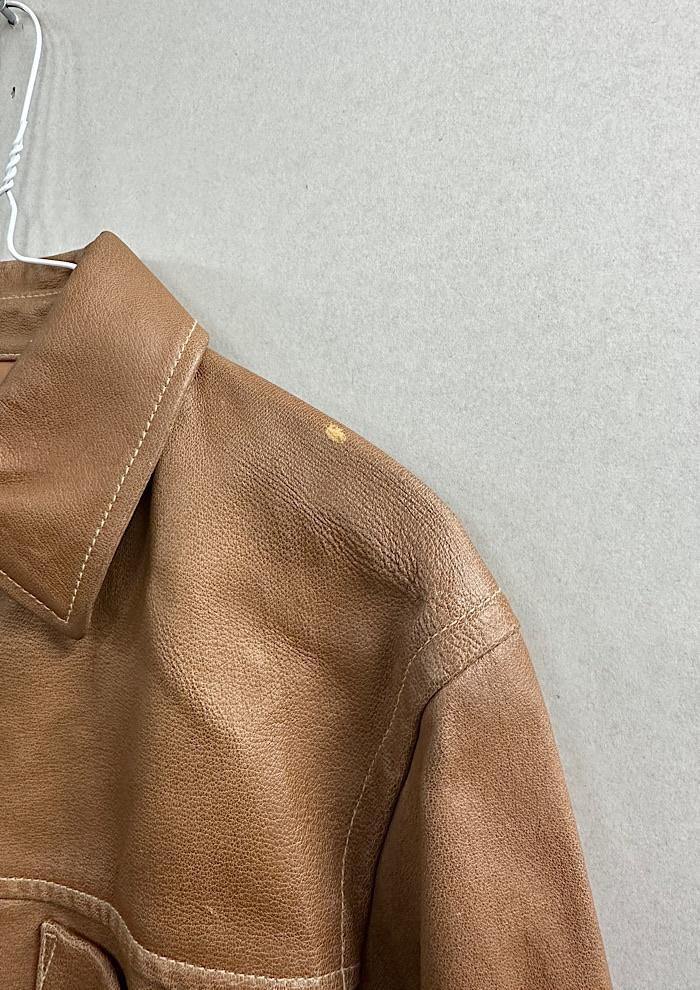 mens bigi leather jacket (L) 5