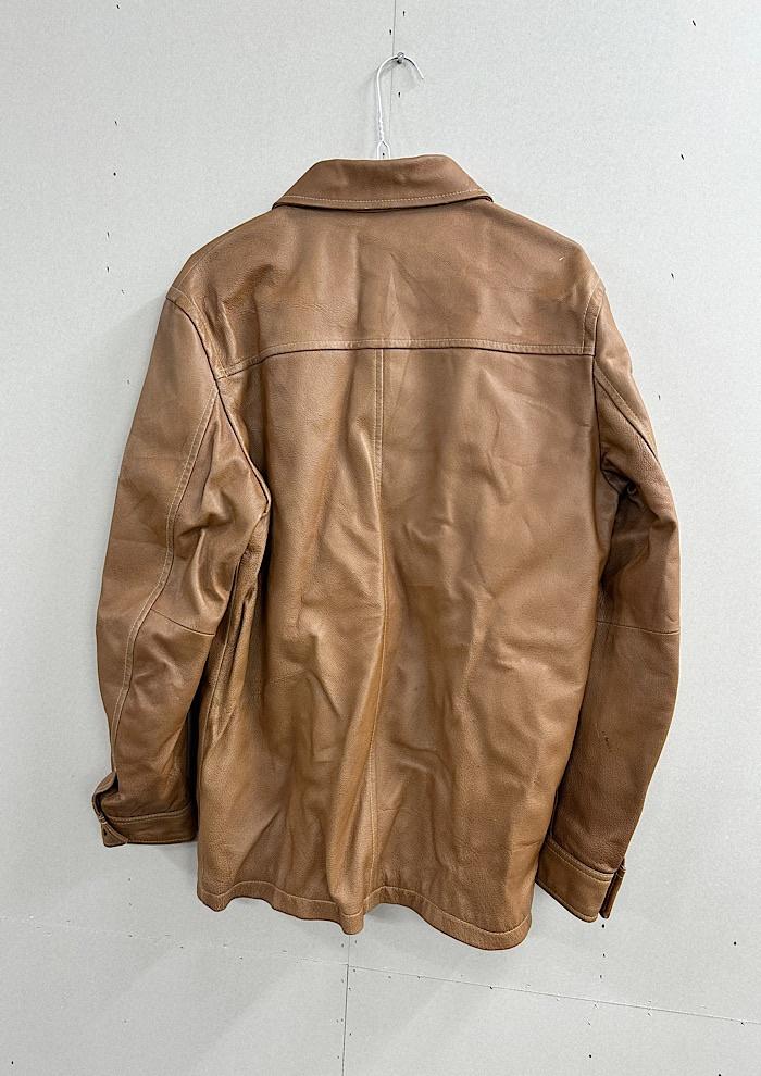mens bigi leather jacket (L) 8
