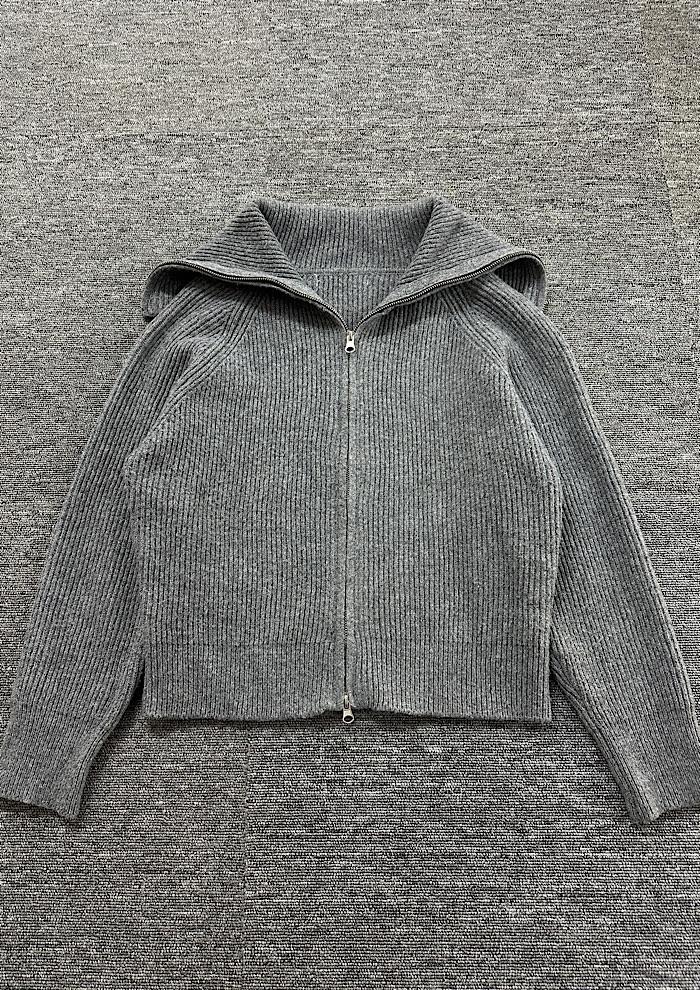 knit zip-up (M~L) 5
