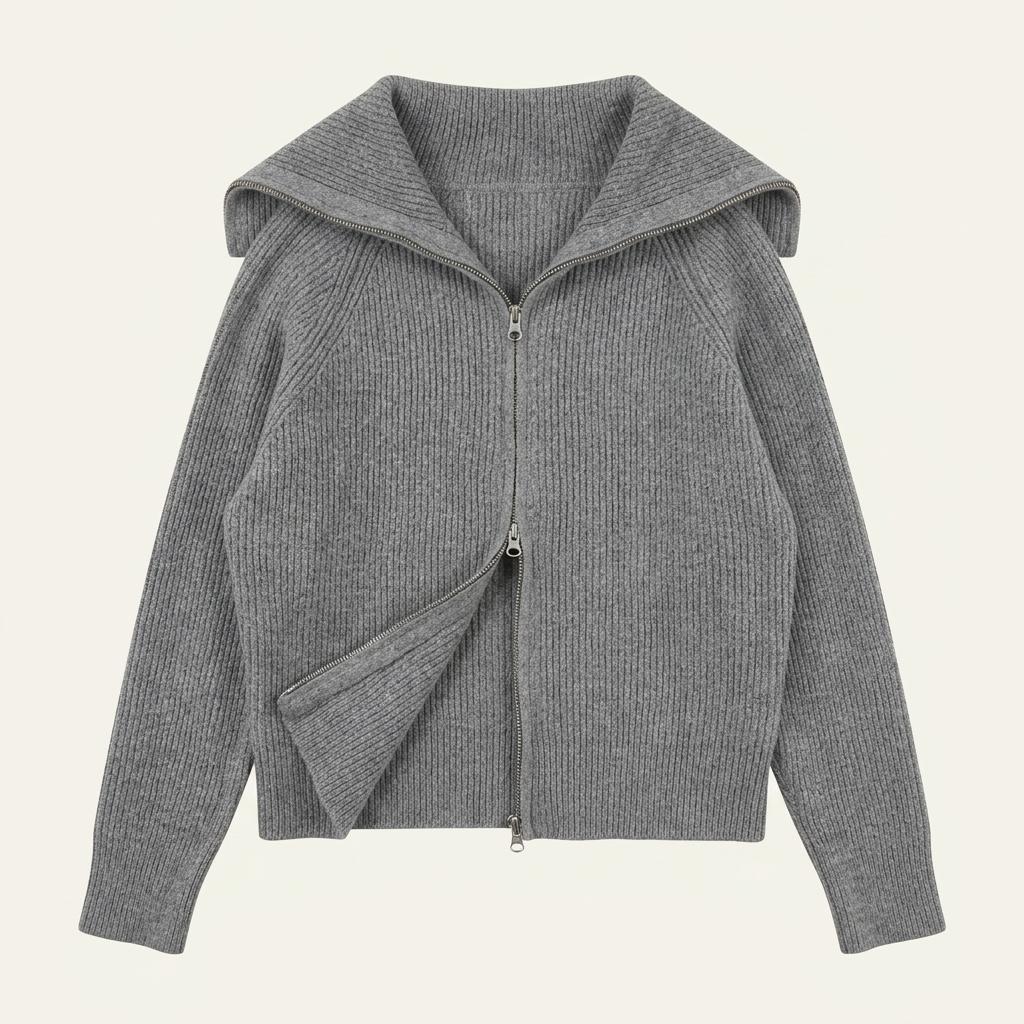knit zip-up (M~L) 1